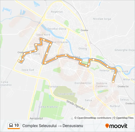 10 Bus Line Map