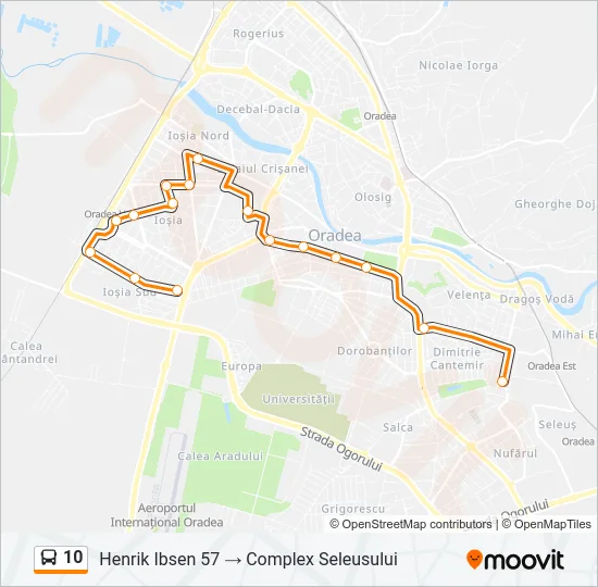 10 Bus Line Map