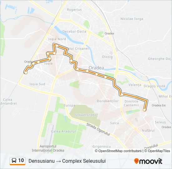 10 Bus Line Map