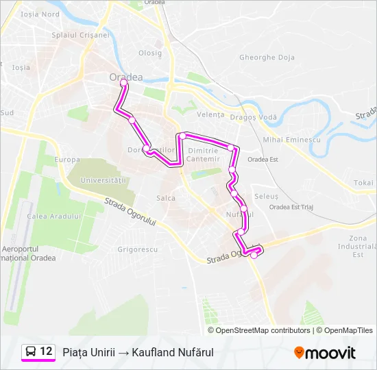 12 Bus Line Map