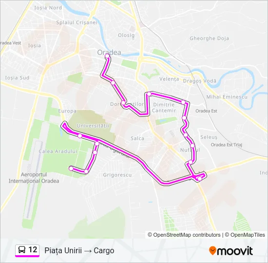 12 Bus Line Map