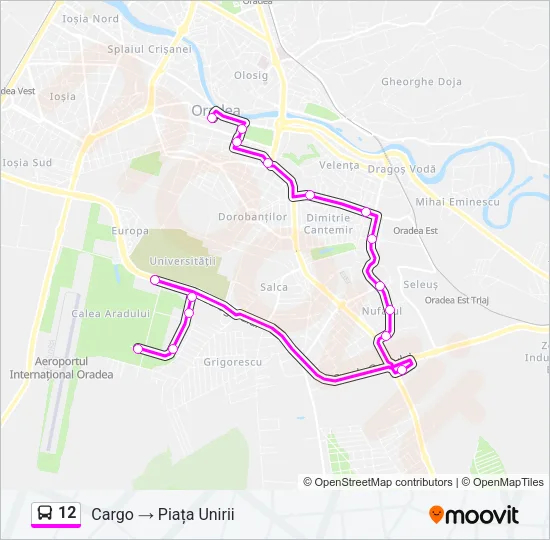 12 Bus Line Map