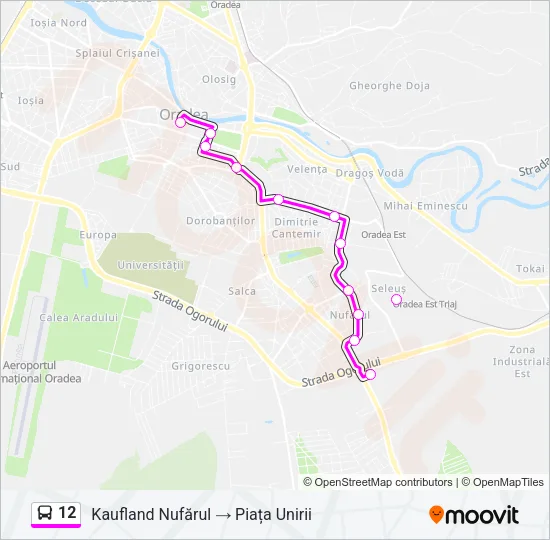 12 Bus Line Map