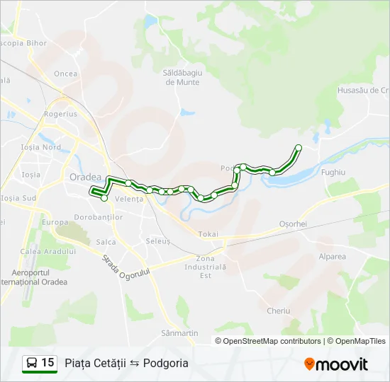 15 Bus Line Map