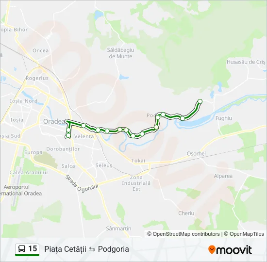 15 Bus Line Map