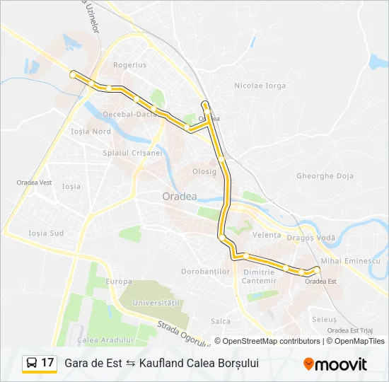 17 Bus Line Map