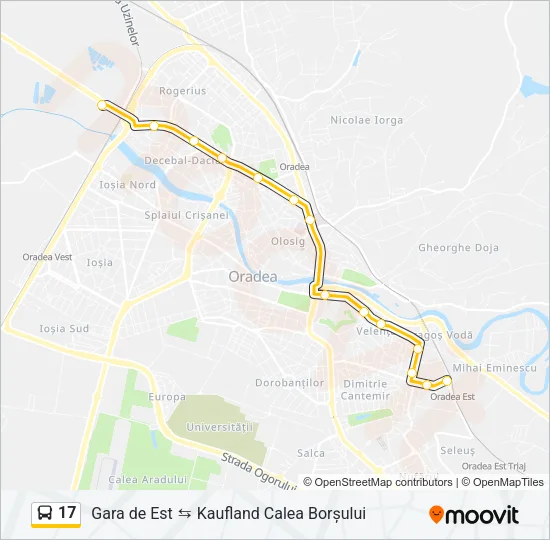 17 Bus Line Map
