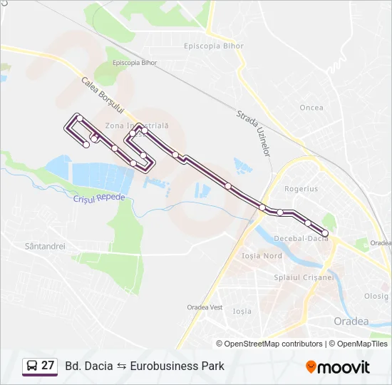 27 Bus Line Map