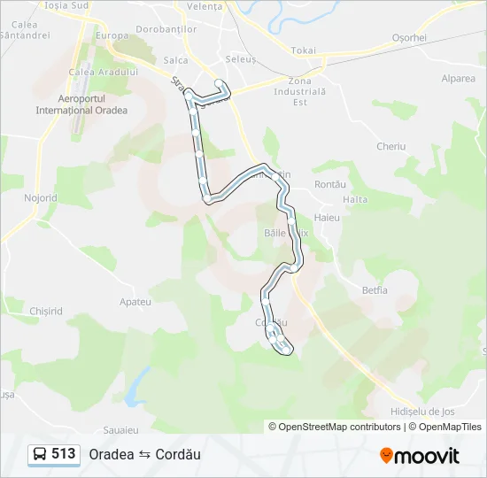 513 Bus Line Map