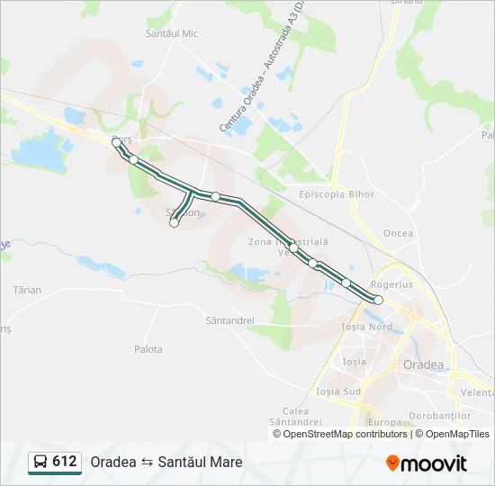612 Bus Line Map