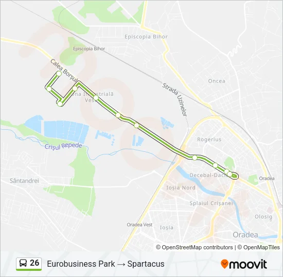 26 Bus Line Map