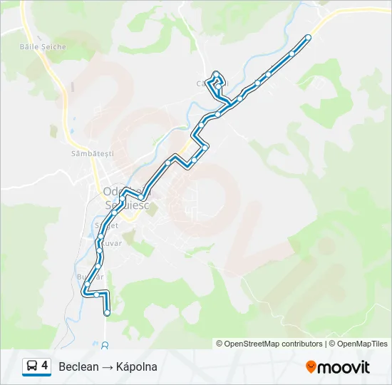 4 Bus Line Map