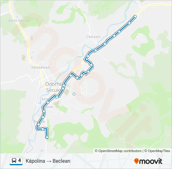 4 Bus Line Map