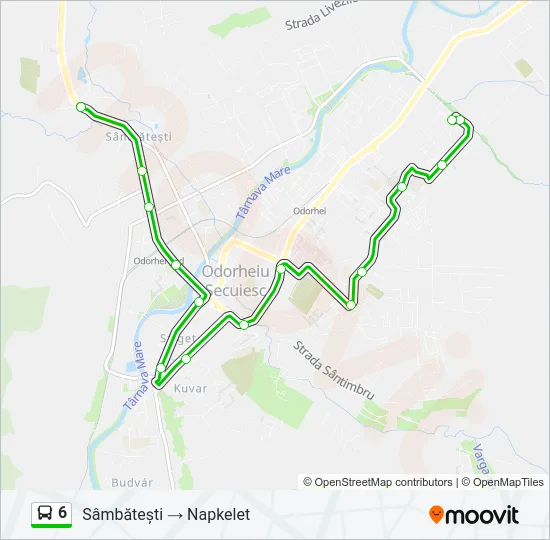6 Bus Line Map