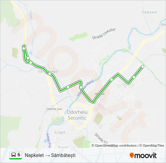 6 Bus Line Map