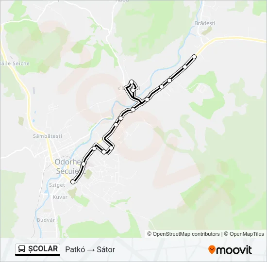 ȘCOLAR Bus Line Map