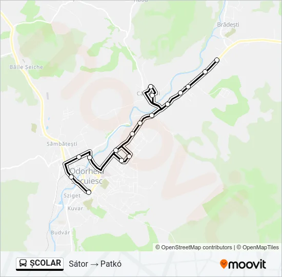ȘCOLAR Bus Line Map