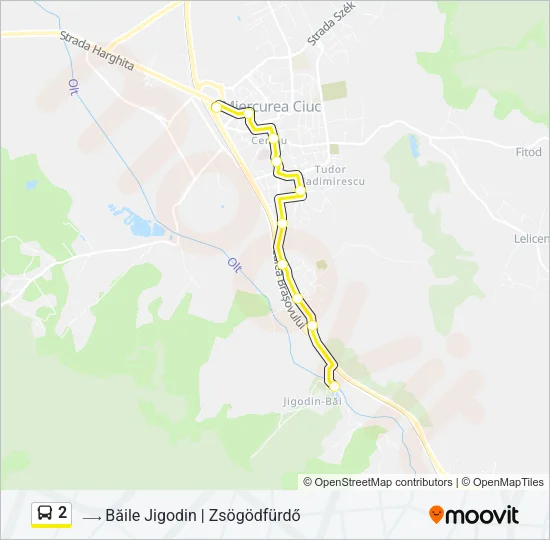 2 Bus Line Map