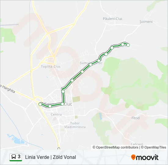 3 Bus Line Map