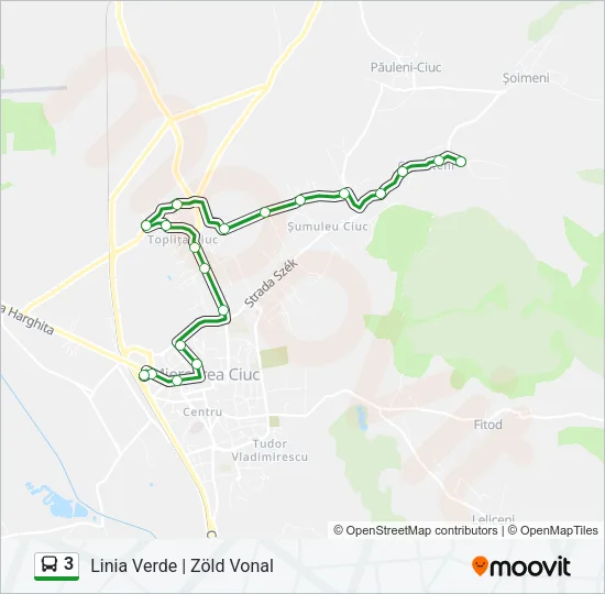 3 Bus Line Map