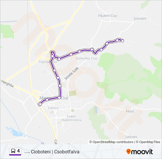 4 bus Line Map