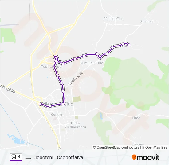 4 Bus Line Map