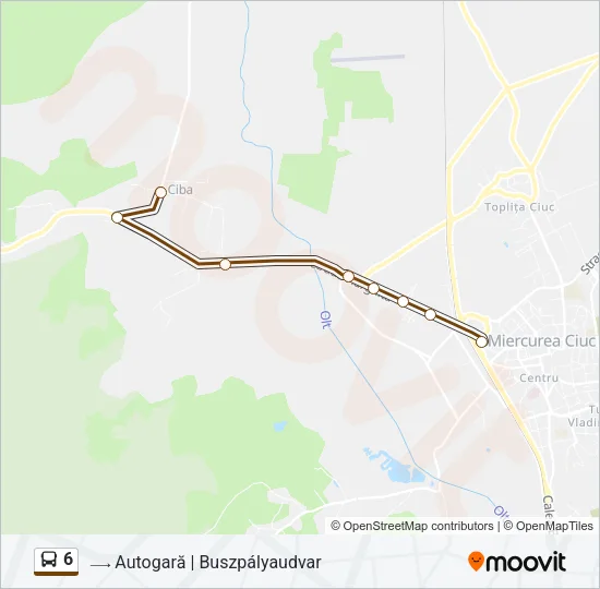 6 Bus Line Map