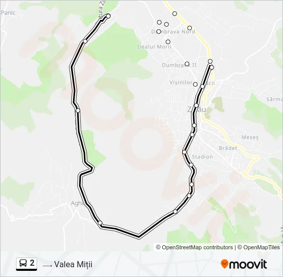 2 Bus Line Map