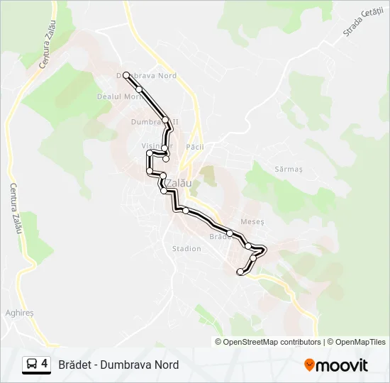 4 Bus Line Map