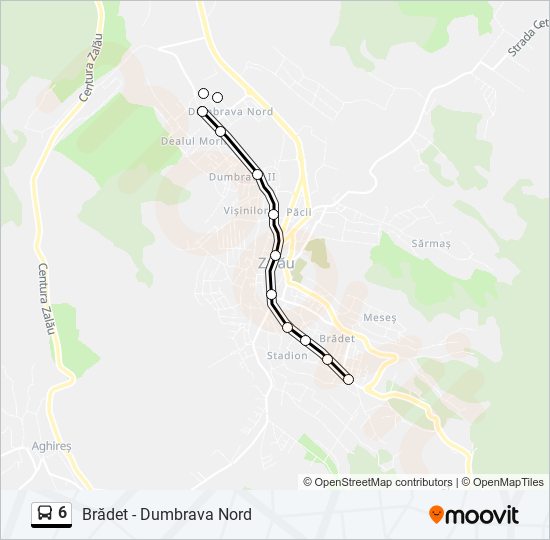 6 bus Line Map