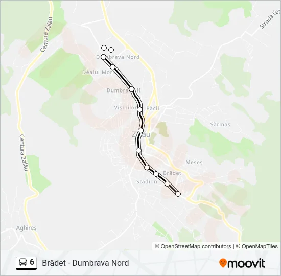 6 Bus Line Map