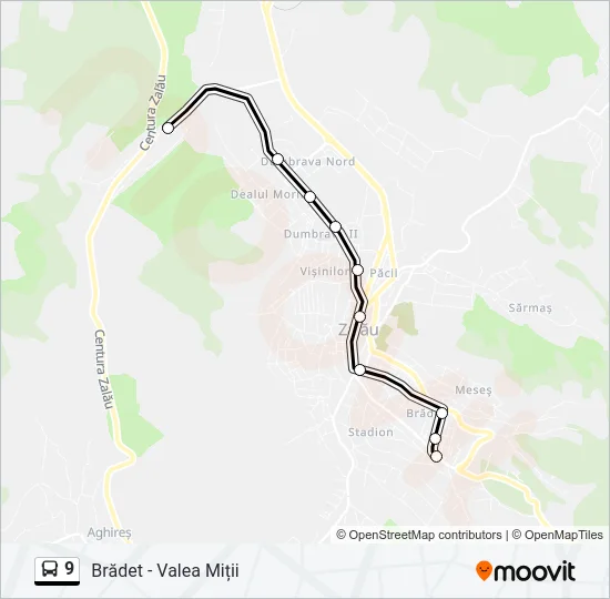 9 Bus Line Map
