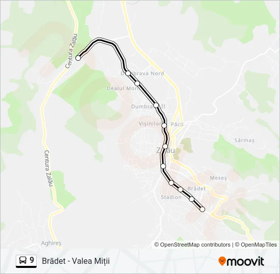 9 Bus Line Map