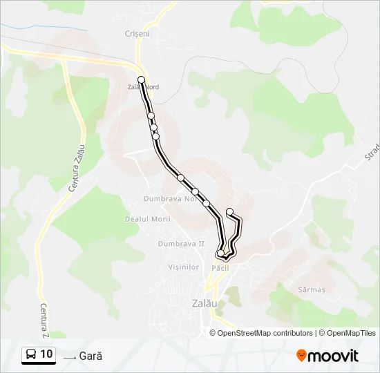 10 Bus Line Map