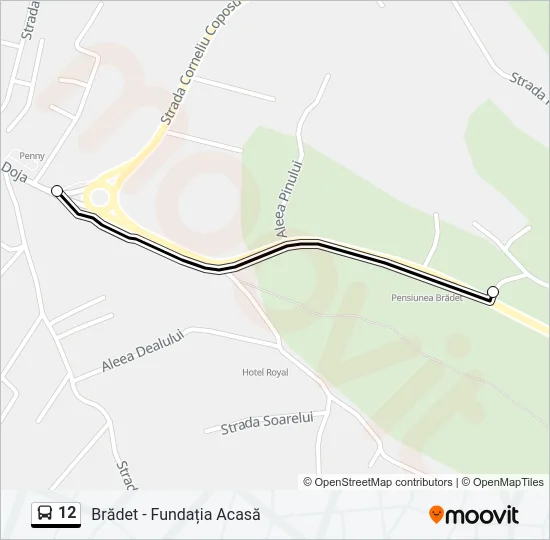 12 Bus Line Map