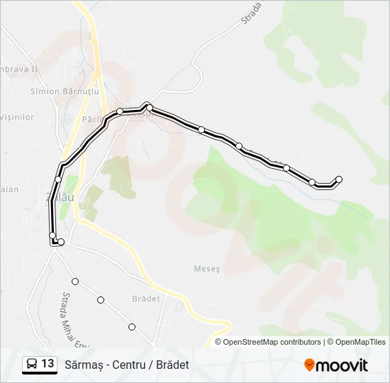 13 Bus Line Map