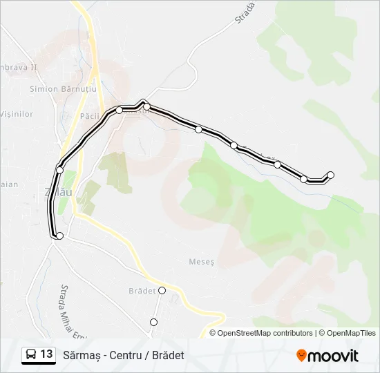 13 Bus Line Map