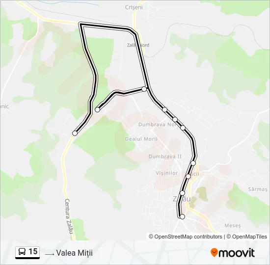 15 Bus Line Map