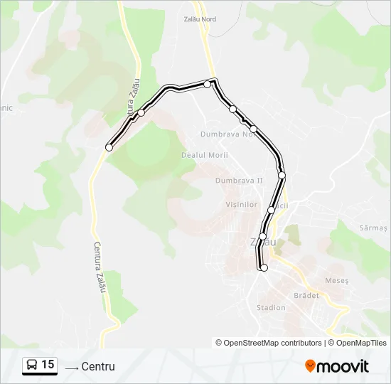15 Bus Line Map