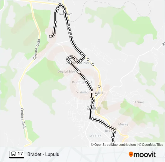 17 Bus Line Map