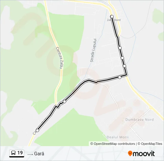 19 Bus Line Map