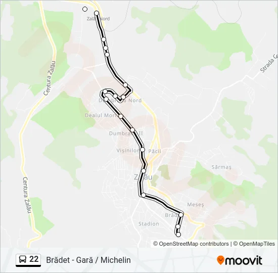 22 Bus Line Map