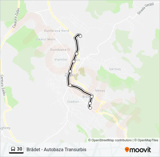 30 Bus Line Map