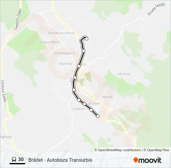 30 Bus Line Map