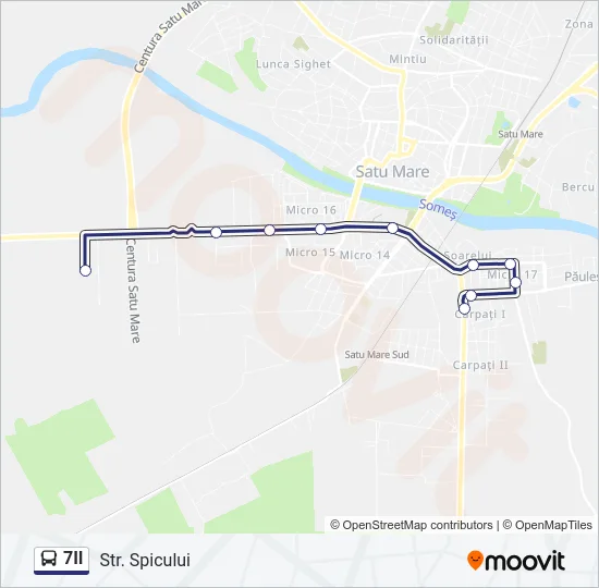 7II Bus Line Map