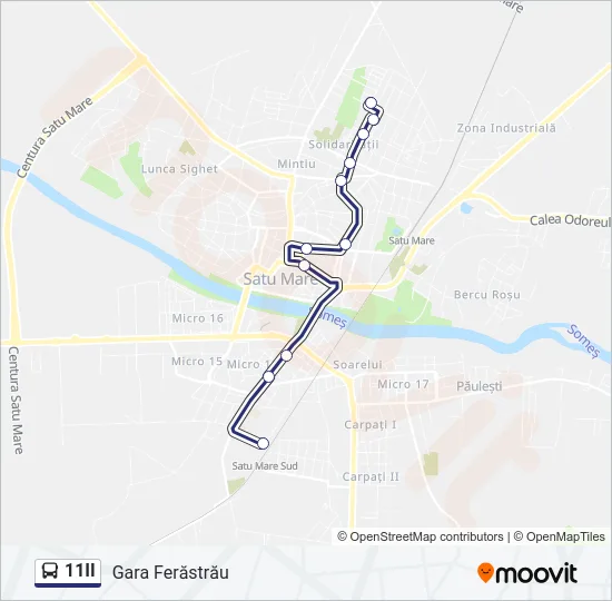 11II Bus Line Map