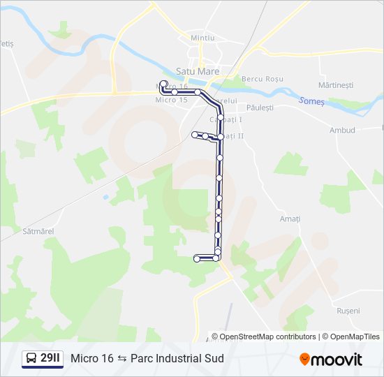 29II bus Line Map