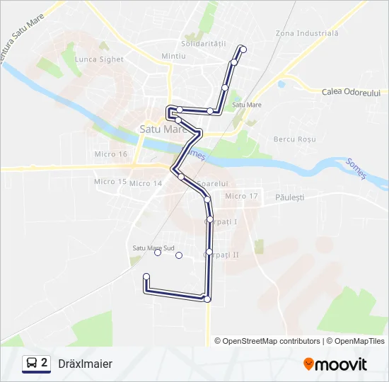2 Bus Line Map