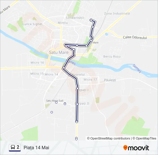 2 Bus Line Map