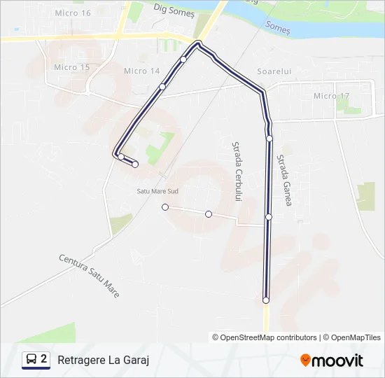 2 Bus Line Map